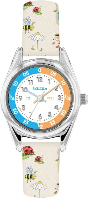 Tikkers RSPB x Wild Things Printed Strap Kids Time Teacher Watch