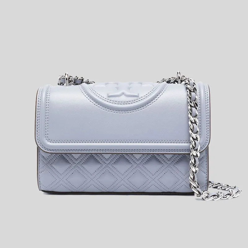 TORY BURCH Small Fleming Convertible Shoulder Bag Cloud Blue 75576