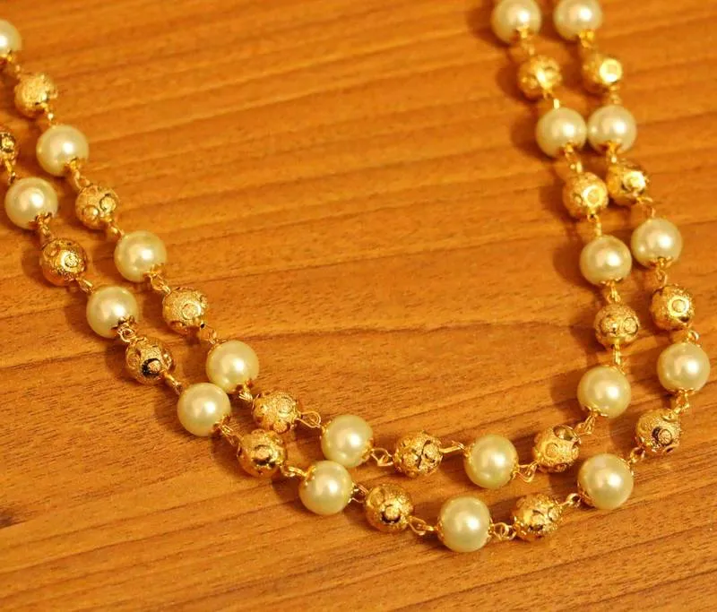 White necklaces