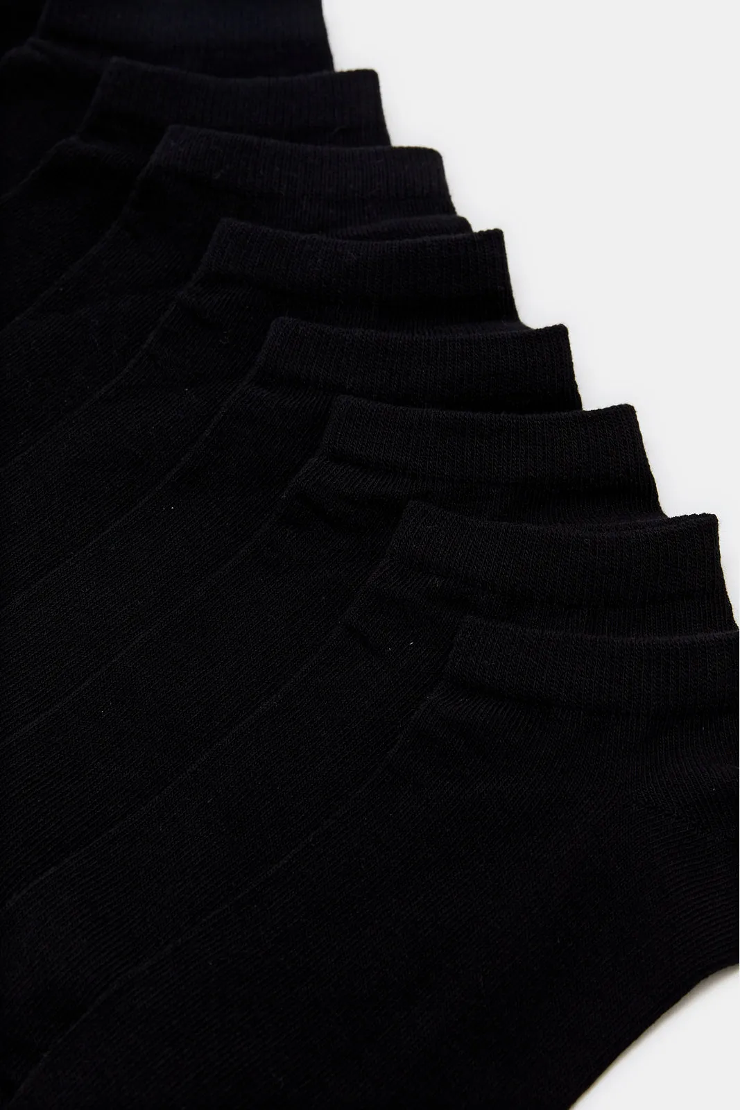 Women Basic Black Ankle Socks (Pack Of 5)
